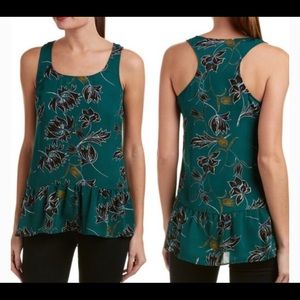 3/20 Cabi Zoe Blouse Top Green Black Floral